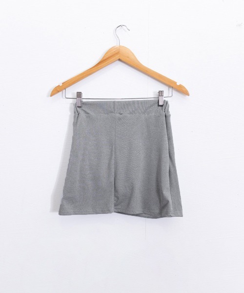 Miniministore(ミニミニストア)の「インナーパンツ付き ミニスカート 無地(スカート・レディース・ブラック/グレー・M/L)」の5枚目の写真