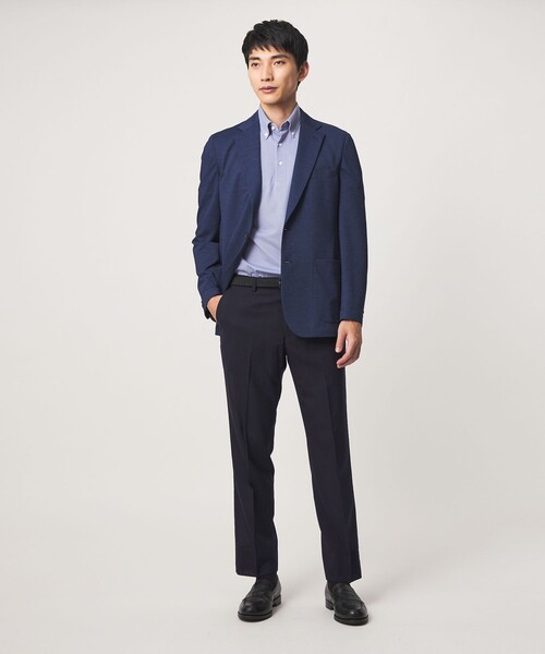 green label relaxing(グリーンレーベルリラクシング)の「A+ air TW サイロ ソリッド アジャスター スラックス -接触冷感・通気性-(スラックス・メンズ・ダークグレー/ネイビー・S/L/XXL/M/XL)」の6枚目の写真