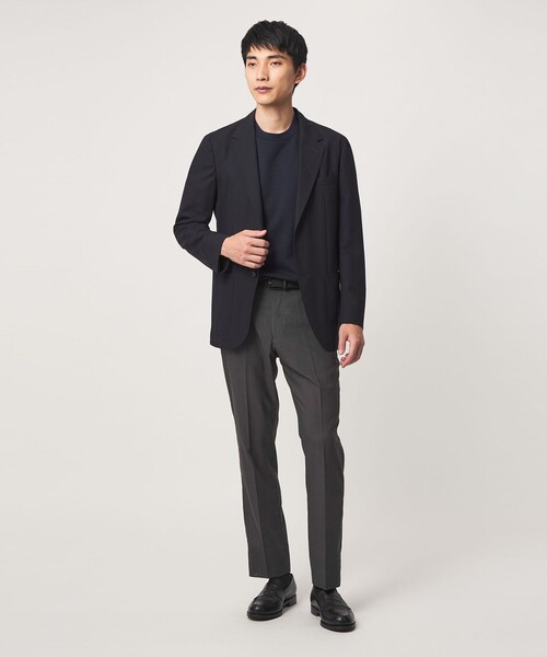 green label relaxing(グリーンレーベルリラクシング)の「A+ air TW サイロ ソリッド アジャスター スラックス -接触冷感・通気性-(スラックス・メンズ・ダークグレー/ネイビー・S/L/XXL/M/XL)」の7枚目の写真