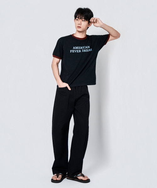 WAAR(ワール)の「M292 カチオンワイドパンツ_ブラック(その他パンツ・メンズ・その他・SMALL/MEDIUM/LARGE)」の4枚目の写真