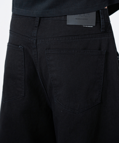 WAAR(ワール)の「M292 カチオンワイドパンツ_ブラック(その他パンツ・メンズ・その他・SMALL/MEDIUM/LARGE)」の10枚目の写真