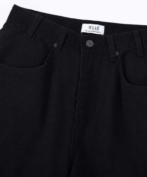 WAAR(ワール)の「M292 カチオンワイドパンツ_ブラック(その他パンツ・メンズ・その他・SMALL/MEDIUM/LARGE)」の13枚目の写真