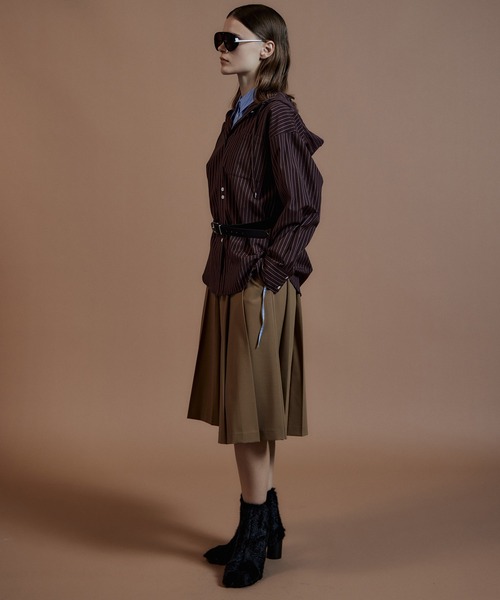 MAISON SPECIAL(メゾンスペシャル)の「【Pre-Order】Loose Hoodie Shirt/ルーズフーディーシャツ(シャツ/ブラウス・レディース・オレンジ/グレー/ブルー・FREE)」の13枚目の写真