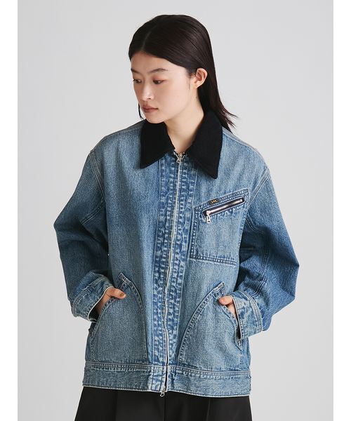 MIESROHE（ミースロエ）の「【Leeコラボ】91-Bデニムジャケット（デニムジャケット・レディース・ブルー/インディゴブルー・1/0）」の18枚目の写真