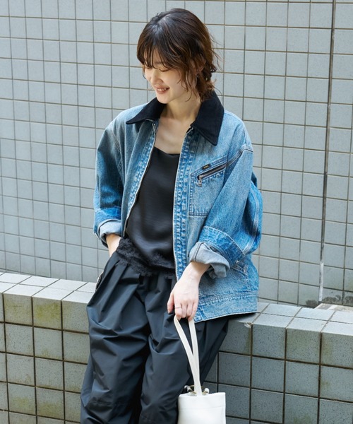 MIESROHE（ミースロエ）の「【Leeコラボ】91-Bデニムジャケット（デニムジャケット・レディース・ブルー/インディゴブルー・1/0）」の6枚目の写真
