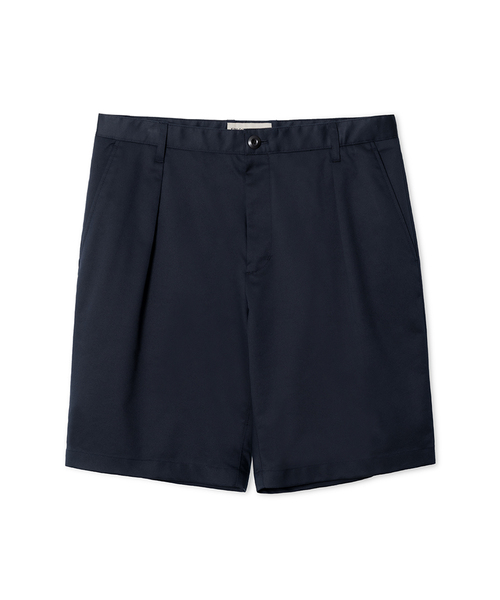 EDINBURGH CLUB(エディンバラクラブ)の「INVERTED TUCK SHORTS (NAVY)(その他パンツ・メンズ・ネイビー・SMALL/MEDIUM/LARGE/X-LARGE)」の1枚目の写真