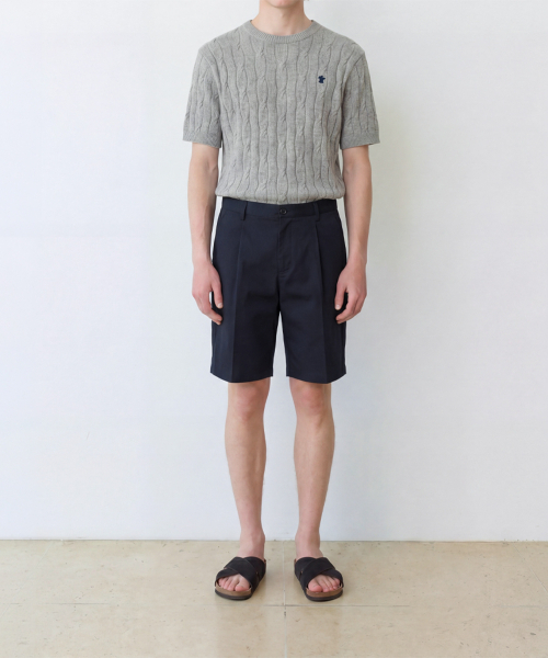 EDINBURGH CLUB(エディンバラクラブ)の「INVERTED TUCK SHORTS (NAVY)(その他パンツ・メンズ・ネイビー・SMALL/MEDIUM/LARGE/X-LARGE)」の2枚目の写真