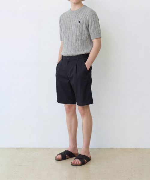 EDINBURGH CLUB(エディンバラクラブ)の「INVERTED TUCK SHORTS (NAVY)(その他パンツ・メンズ・ネイビー・SMALL/MEDIUM/LARGE/X-LARGE)」の3枚目の写真