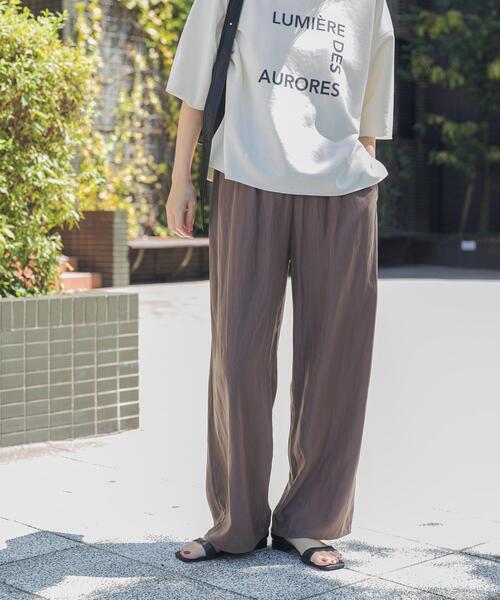 URBAN RESEARCH DOORS(アーバンリサーチドアーズ)の「『接触冷感/UVカット/吸水速乾/マシンウォッシャブル』ドライタッチリラックスパンツ(その他パンツ・レディース・ブラック/ネイビー/モカ・SMALL/MEDIUM)」の1枚目の写真