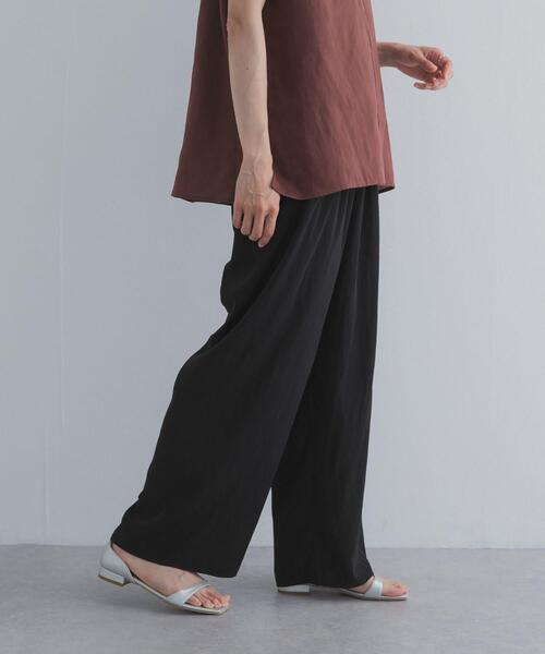 URBAN RESEARCH DOORS(アーバンリサーチドアーズ)の「『接触冷感/UVカット/吸水速乾/マシンウォッシャブル』ドライタッチリラックスパンツ(その他パンツ・レディース・ブラック/ネイビー/モカ・SMALL/MEDIUM)」の22枚目の写真