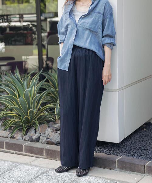 URBAN RESEARCH DOORS(アーバンリサーチドアーズ)の「『接触冷感/UVカット/吸水速乾/マシンウォッシャブル』ドライタッチリラックスパンツ(その他パンツ・レディース・ブラック/ネイビー/モカ・SMALL/MEDIUM)」の12枚目の写真