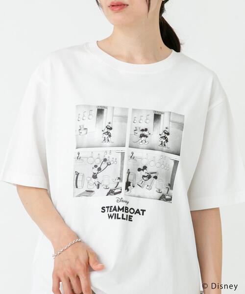 URBAN RESEARCH DOORS(アーバンリサーチドアーズ)の「別注/Disney/プリントTシャツ(Tシャツ/カットソー・レディース・オフホワイト・FREE)」の6枚目の写真