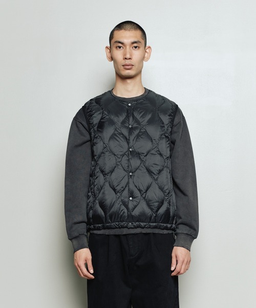 TAION(タイオン)の「bal / TAION RAGLAN OVERCOAT WITH DETACHABLE DOWN VEST(チェスターコート・メンズ・ブラック/カーキ/ブラウン・3/2/1)」の8枚目の写真