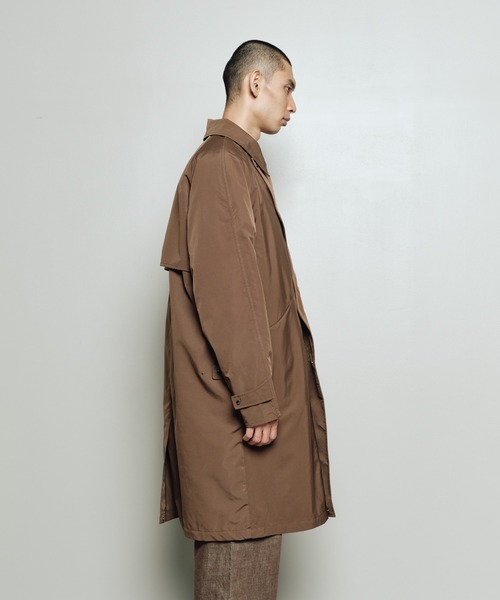 TAION(タイオン)の「bal / TAION RAGLAN OVERCOAT WITH DETACHABLE DOWN VEST(チェスターコート・メンズ・ブラック/カーキ/ブラウン・3/2/1)」の13枚目の写真
