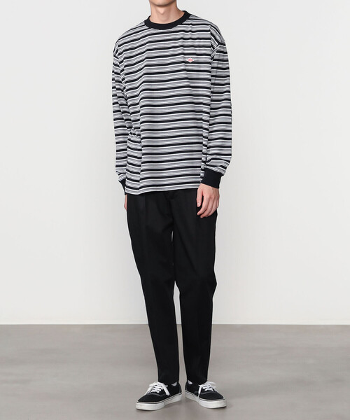 Morris & Sons(モリスアンドサンズ)の「MORRIS & SONS | 1タック テーパードストレッチパンツ MEN(スラックス・メンズ・グレー/ブラック/ベージュ/グレー系その他・2/3/1)」の7枚目の写真