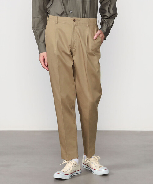 Morris & Sons(モリスアンドサンズ)の「MORRIS & SONS | 1タック テーパードストレッチパンツ MEN(スラックス・メンズ・グレー/ブラック/ベージュ/グレー系その他・2/3/1)」の4枚目の写真