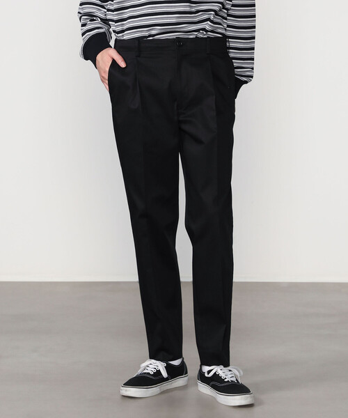 Morris & Sons(モリスアンドサンズ)の「MORRIS & SONS | 1タック テーパードストレッチパンツ MEN(スラックス・メンズ・グレー/ブラック/ベージュ/グレー系その他・2/3/1)」の1枚目の写真