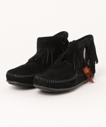 【es】【ミネトンカ MINNETONKA】ブーティー サイドジップ ブーツ CONCHO FEATHER SIDE ZIP BOOT レディース
