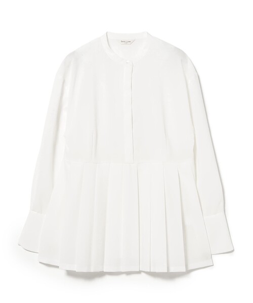 Demi-Luxe BEAMS(デミルクス ビームス)の「プレシャス プリーツ ブラウス(シャツ/ブラウス・レディース・ネイビー/ホワイト・36/38)」の11枚目の写真