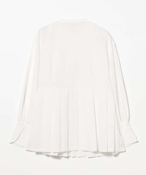 Demi-Luxe BEAMS(デミルクス ビームス)の「プレシャス プリーツ ブラウス(シャツ/ブラウス・レディース・ネイビー/ホワイト・36/38)」の12枚目の写真