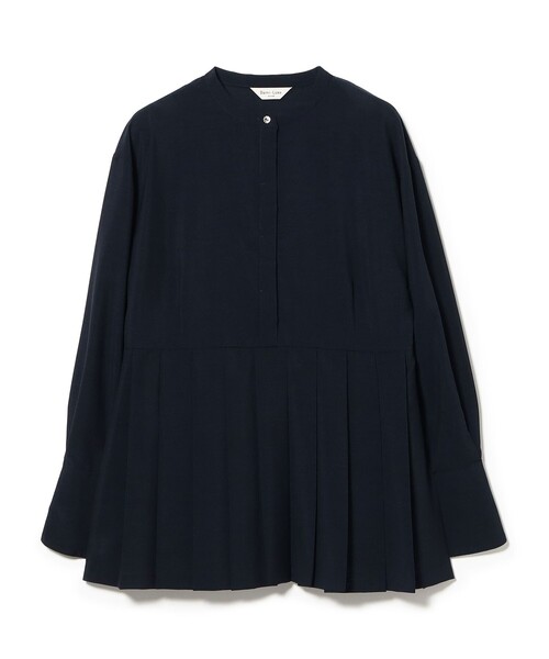 Demi-Luxe BEAMS(デミルクス ビームス)の「プレシャス プリーツ ブラウス(シャツ/ブラウス・レディース・ネイビー/ホワイト・36/38)」の14枚目の写真