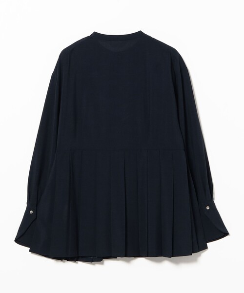 Demi-Luxe BEAMS(デミルクス ビームス)の「プレシャス プリーツ ブラウス(シャツ/ブラウス・レディース・ネイビー/ホワイト・36/38)」の17枚目の写真