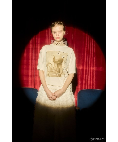 Disney SERIES CREATED by MUS（ディズニーシリーズクリエイテッドバイエムユーエス）の「MD OVERSIZED Tシャツ / KERMIT（Tシャツ/カットソー・レディース・ホワイト/ブラック・FREE）」の14枚目の写真