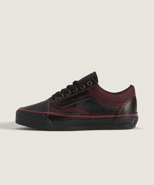 VANS(バンズ)の「オールドスクール レザー / LX Old Skool Leather DARK RED/ VN000EDAKRK1(スニーカー・メンズ・ボルドー・5/5.5/6)」の1枚目の写真