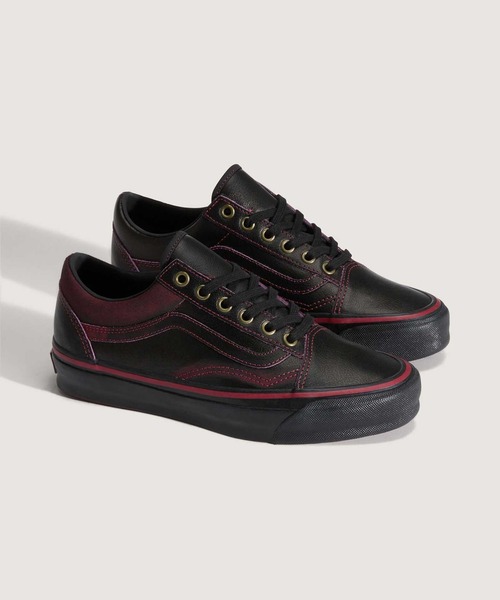 VANS(バンズ)の「オールドスクール レザー / LX Old Skool Leather DARK RED/ VN000EDAKRK1(スニーカー・メンズ・ボルドー・5/5.5/6)」の2枚目の写真
