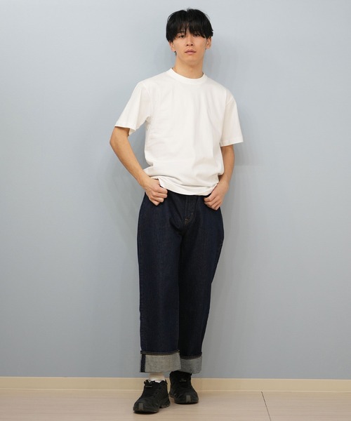 HANES(ヘインズ)の「HANES/ヘインズ BEEFY-T 半袖Tシャツ パックTEE 無地 H5180(Tシャツ/カットソー・メンズ・ホワイト/ブラック・L/M/S/XL)」の6枚目の写真