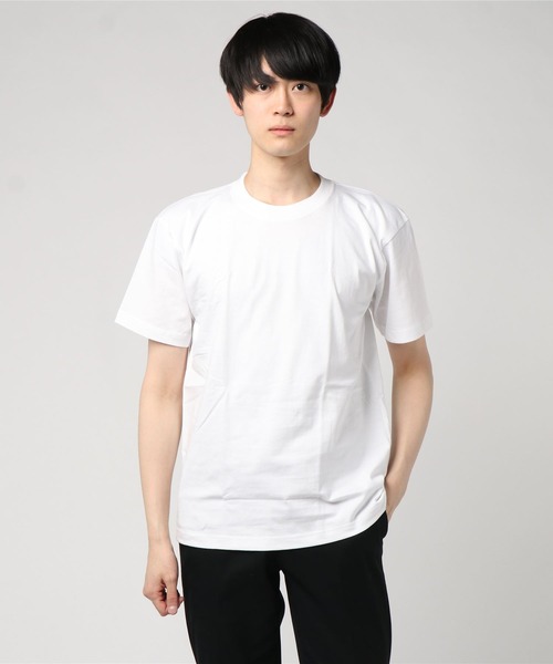 HANES(ヘインズ)の「HANES/ヘインズ BEEFY-T 半袖Tシャツ パックTEE 無地 H5180(Tシャツ/カットソー・メンズ・ホワイト/ブラック・L/M/S/XL)」の16枚目の写真