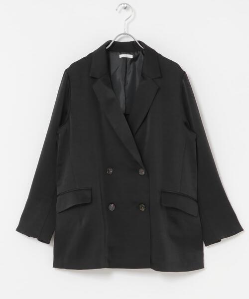 ITEMS URBANRESEARCH（アイテムズ アーバンリサーチ）の「ヴィンテージサテンジャケット（その他アウター・レディース・ブラウン/ブラック・FREE）」の7枚目の写真