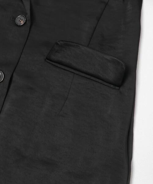 ITEMS URBANRESEARCH（アイテムズ アーバンリサーチ）の「ヴィンテージサテンジャケット（その他アウター・レディース・ブラウン/ブラック・FREE）」の8枚目の写真