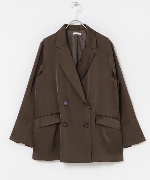 ITEMS URBANRESEARCH（アイテムズ アーバンリサーチ）の「ヴィンテージサテンジャケット（その他アウター・レディース・ブラウン/ブラック・FREE）」の15枚目の写真