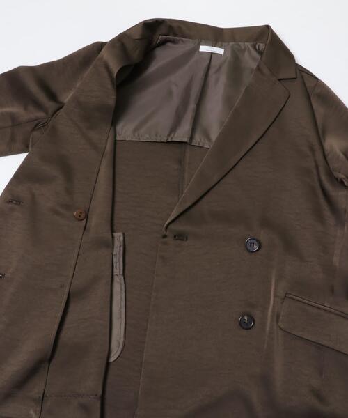 ITEMS URBANRESEARCH（アイテムズ アーバンリサーチ）の「ヴィンテージサテンジャケット（その他アウター・レディース・ブラウン/ブラック・FREE）」の16枚目の写真