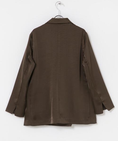 ITEMS URBANRESEARCH（アイテムズ アーバンリサーチ）の「ヴィンテージサテンジャケット（その他アウター・レディース・ブラウン/ブラック・FREE）」の17枚目の写真