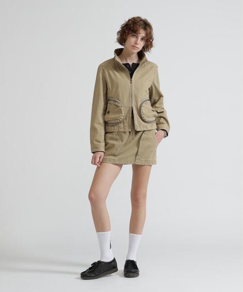 AVIREX（アヴィレックス）の「《NAVAL COLLECTION》POCKET ZIP DETAILE JACKET（ブルゾン・レディース・オリーブ系/チャコールグレー/カーキ・M/S）」の6枚目の写真