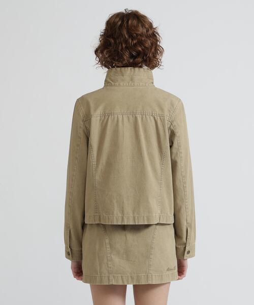 AVIREX（アヴィレックス）の「《NAVAL COLLECTION》POCKET ZIP DETAILE JACKET（ブルゾン・レディース・オリーブ系/チャコールグレー/カーキ・M/S）」の9枚目の写真