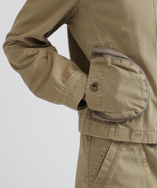 AVIREX（アヴィレックス）の「《NAVAL COLLECTION》POCKET ZIP DETAILE JACKET（ブルゾン・レディース・オリーブ系/チャコールグレー/カーキ・M/S）」の11枚目の写真