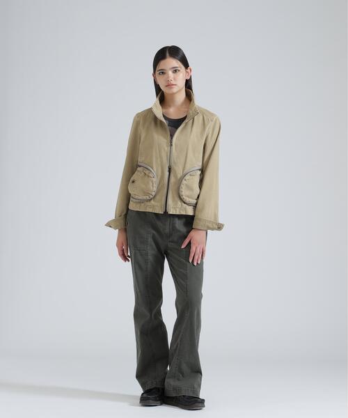 AVIREX（アヴィレックス）の「《NAVAL COLLECTION》POCKET ZIP DETAILE JACKET（ブルゾン・レディース・オリーブ系/チャコールグレー/カーキ・M/S）」の16枚目の写真