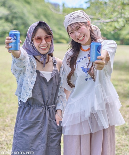 earth music&ecology(アースミュージックアンドエコロジー)の「emae×銀河高原ビール フリルTee(Tシャツ/カットソー・レディース・オフホワイト・FREE)」の10枚目の写真