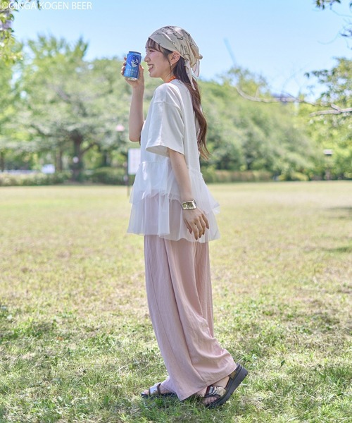 earth music&ecology(アースミュージックアンドエコロジー)の「emae×銀河高原ビール フリルTee(Tシャツ/カットソー・レディース・オフホワイト・FREE)」の6枚目の写真