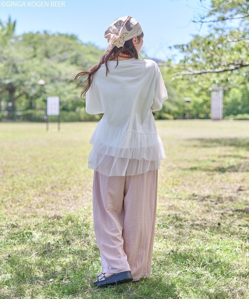 earth music&ecology(アースミュージックアンドエコロジー)の「emae×銀河高原ビール フリルTee(Tシャツ/カットソー・レディース・オフホワイト・FREE)」の7枚目の写真