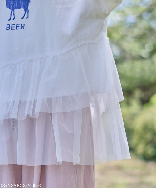 earth music&ecology(アースミュージックアンドエコロジー)の「emae×銀河高原ビール フリルTee(Tシャツ/カットソー・レディース・オフホワイト・FREE)」の9枚目の写真