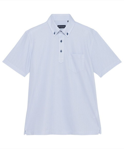 TOKYO SHIRTS(トウキョウシャツ)の「ビズポロ ポロシャツ コンフォートドライ 半袖 メンズ(ポロシャツ・メンズ・ブルー・M/L/LL/XL)」の1枚目の写真