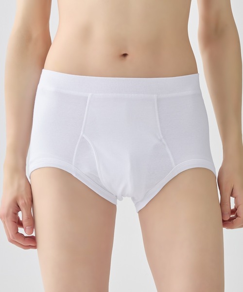 GUNZE(グンゼ)の「快適工房/カイテキコウボウ ブリーフ 綿100%(ブリーフ・メンズ・ホワイト・LARGE/MEDIUM/X-LARGE)」の1枚目の写真