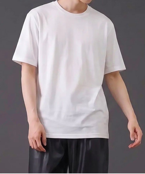 revertical(リバーティカル)の「【接触冷感】クールタッチ リラックスフィット クルーネック半袖Tシャツ(Tシャツ/カットソー・メンズ・チャコール/ホワイト/ブラック・MEDIUM/LARGE)」の1枚目の写真