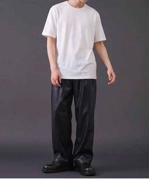 revertical(リバーティカル)の「【接触冷感】クールタッチ リラックスフィット クルーネック半袖Tシャツ(Tシャツ/カットソー・メンズ・チャコール/ホワイト/ブラック・MEDIUM/LARGE)」の13枚目の写真