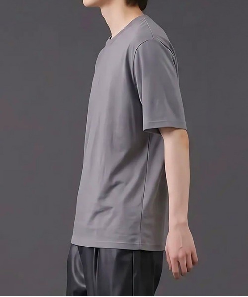 revertical(リバーティカル)の「【接触冷感】クールタッチ リラックスフィット クルーネック半袖Tシャツ(Tシャツ/カットソー・メンズ・チャコール/ホワイト/ブラック・MEDIUM/LARGE)」の6枚目の写真