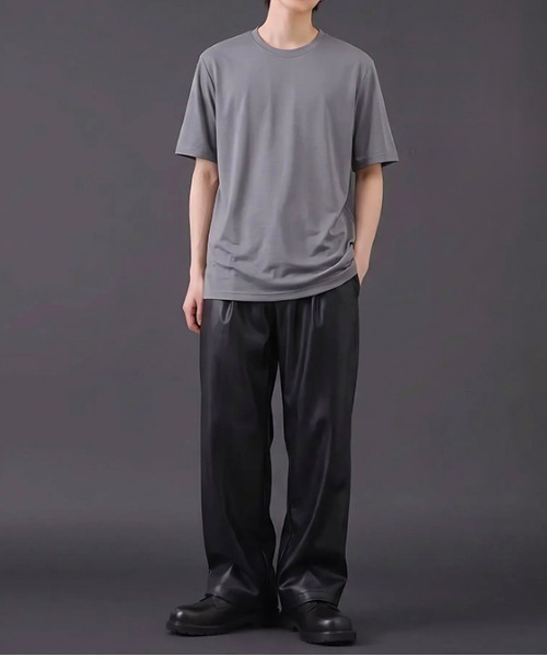 revertical(リバーティカル)の「【接触冷感】クールタッチ リラックスフィット クルーネック半袖Tシャツ(Tシャツ/カットソー・メンズ・チャコール/ホワイト/ブラック・MEDIUM/LARGE)」の9枚目の写真